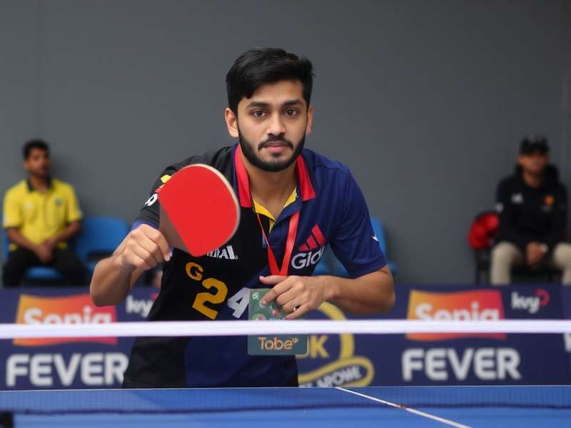 Rajesh Kumar - National Champion Photo of Rajesh Kumar, India Ping Pong Fever national champion 2022